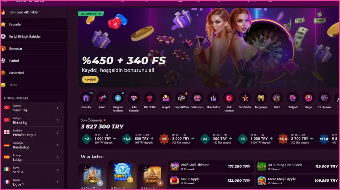 Lüks Casino ana sayfa görünümü: hoş geldin kampanyası, oyun kategorileri ve son ödemeler Lüks Casino ana sayfa görünümü: hoş geldin kampanyası, oyun kategorileri ve son ödemeler